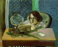Femme avant un aquarium 1921 fauvisme abstrait Henri Matisse